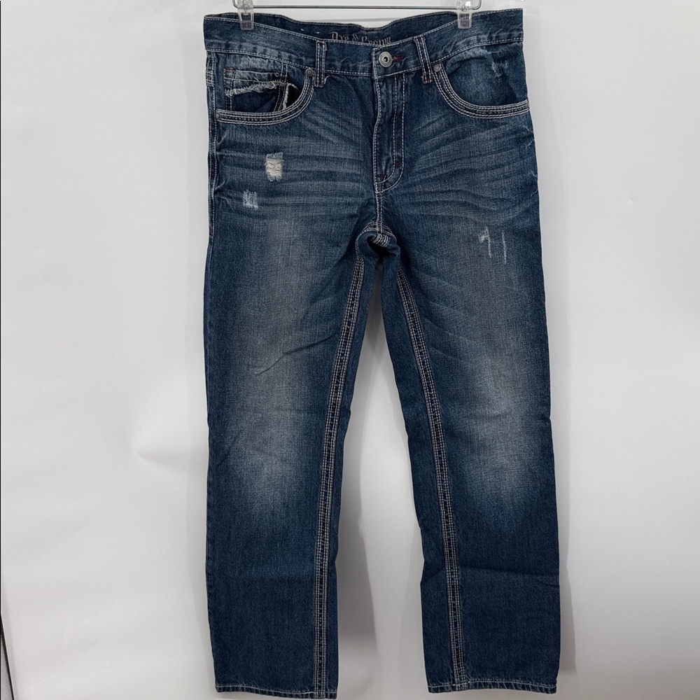 Axe & Crown Men's Blue Slim Fit Jeans Size 32 - Picture 3 of 12